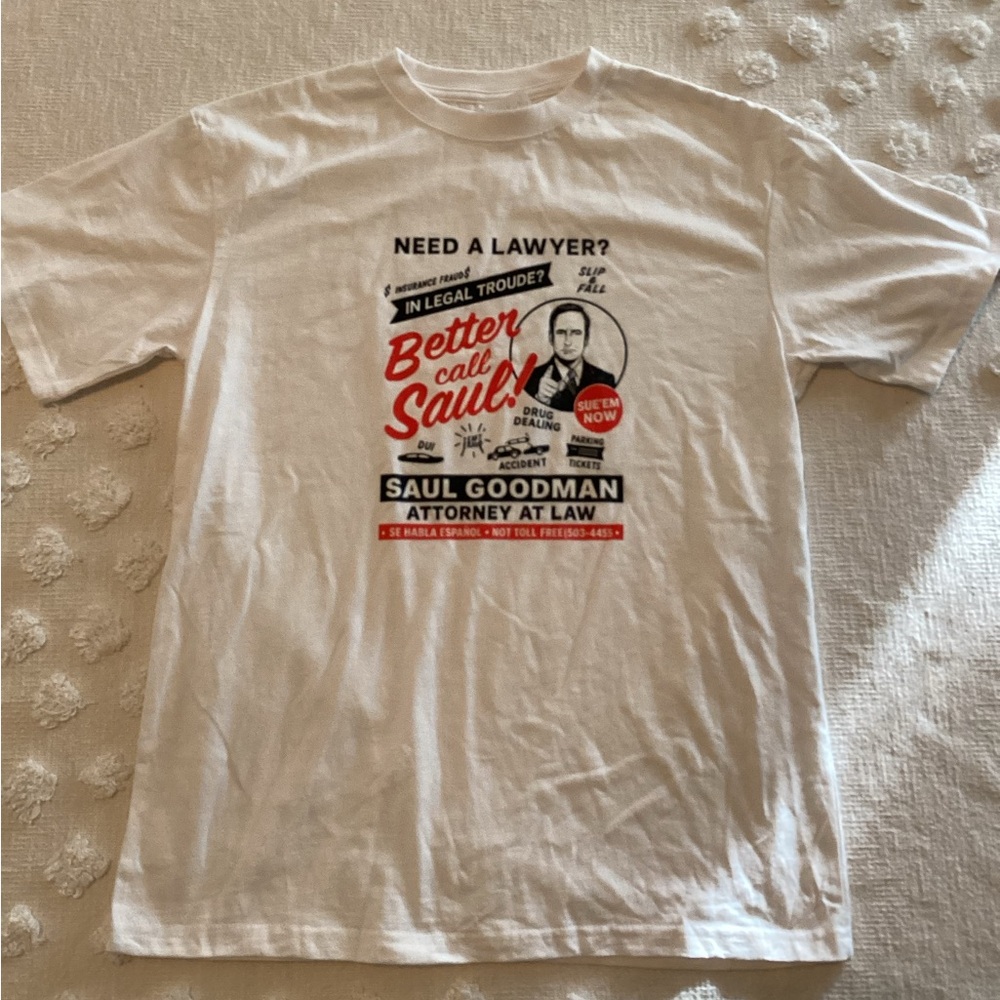 Need A Lawyer Then Call Saul - Better Call Saul Softstyle T-Shirt SZ M
A1